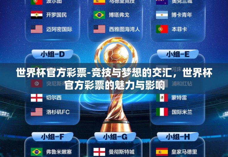 世界杯官方彩票-竞技与梦想的交汇，世界杯官方彩票的魅力与影响