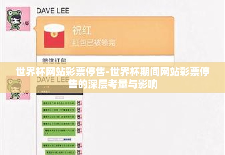 世界杯网站彩票停售-世界杯期间网站彩票停售的深层考量与影响