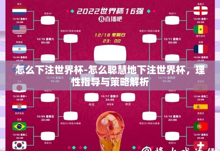 怎么下注世界杯-怎么聪慧地下注世界杯，理性指导与策略解析