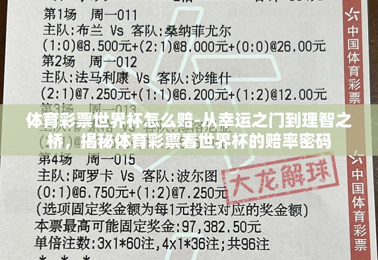体育彩票世界杯怎么赔-从幸运之门到理智之桥，揭秘体育彩票看世界杯的赔率密码