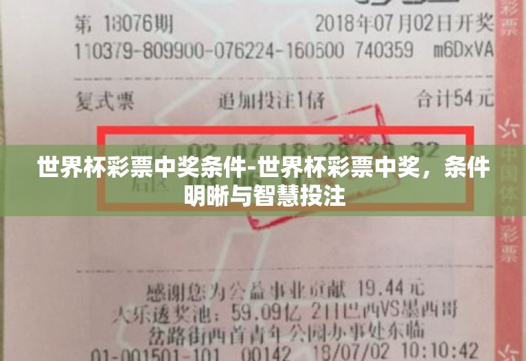 世界杯彩票中奖条件-世界杯彩票中奖,条件明晰与智慧投注 世界杯彩票中奖条件-世界杯彩票中奖,条件明晰与智慧投注