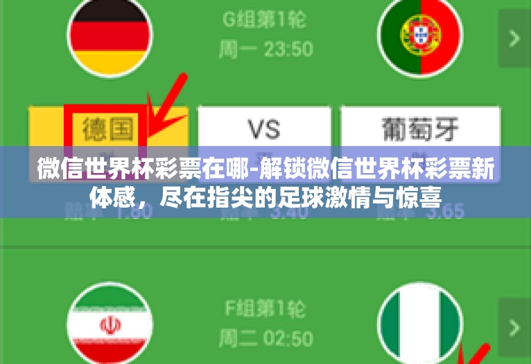 微信世界杯彩票在哪-解锁微信世界杯彩票新体感,尽在指尖的足球激情与惊喜 微信世界杯彩票在哪-解锁微信世界杯彩票新体感,尽在指尖的足球激情与惊喜