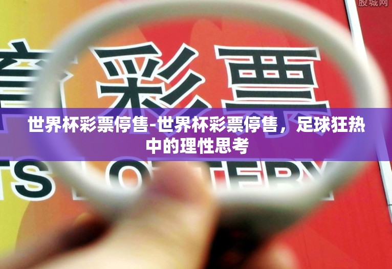 世界杯彩票停售-世界杯彩票停售，足球狂热中的理性思考