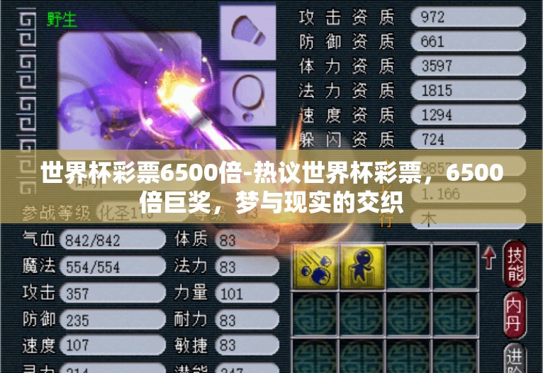 世界杯彩票6500倍-热议世界杯彩票，6500倍巨奖，梦与现实的交织
