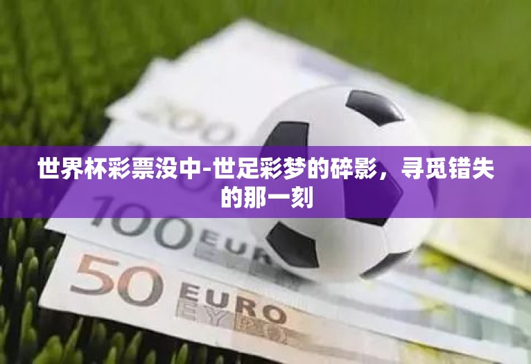 世界杯彩票没中-世足彩梦的碎影，寻觅错失的那一刻