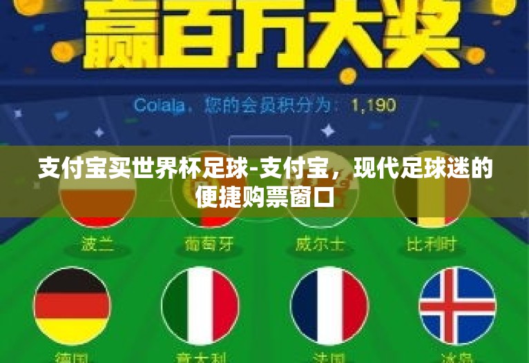 支付宝买世界杯足球-支付宝，现代足球迷的便捷购票窗口