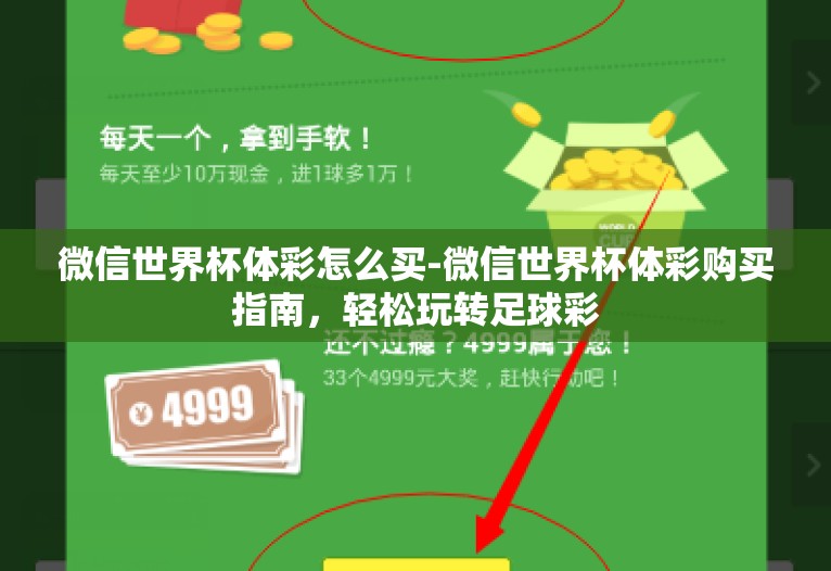 微信世界杯体彩怎么买-微信世界杯体彩购买指南，轻松玩转足球彩